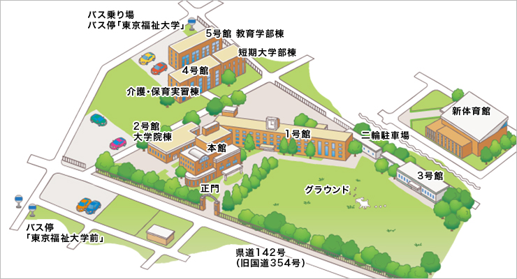 伊勢崎キャンパスマップ